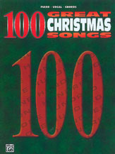 100 Great Christmas Songs piano sheet music cover